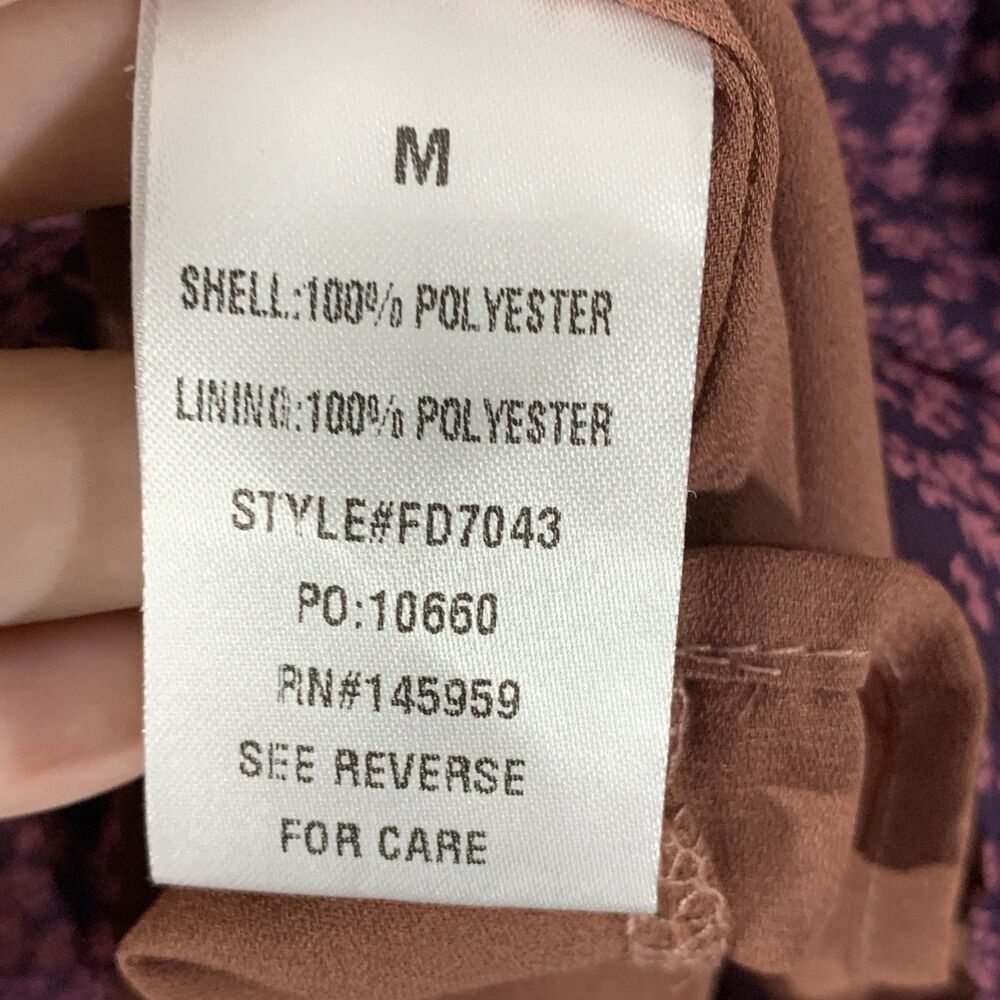 Fab’rik Mini Tiered Dress Womens M Fall Long Sleeve Cute Chic Stylish Trending - Picture 6 of 7